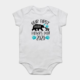 First Fathers Day Daddy And Baby Bear Matching Baby Bodysuit